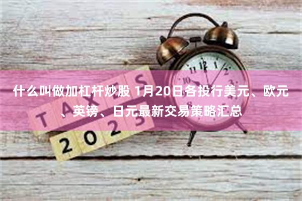 什么叫做加杠杆炒股 1月20日各投行美元、欧元、英镑、日元最新交易策略汇总